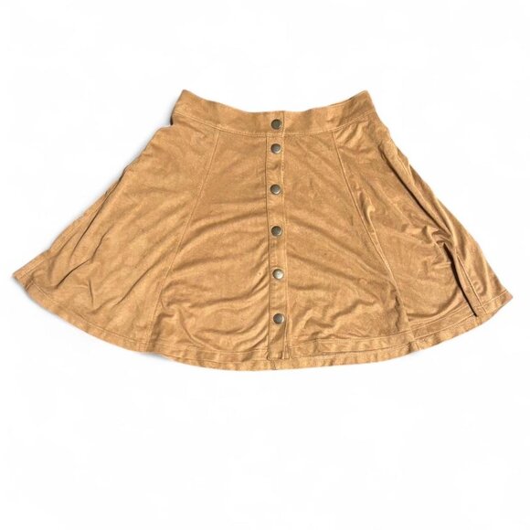 Full Tilt Women's Tan and Brown Skirt - Picture 1 of 3
